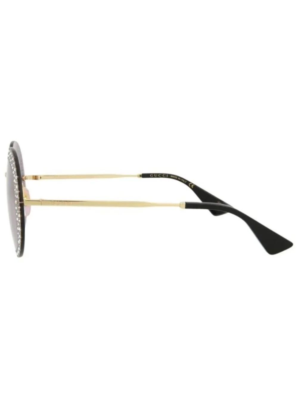 New Gucci Womens Round/Oval Gold Gold Violet Fashion Designer Sunglasses